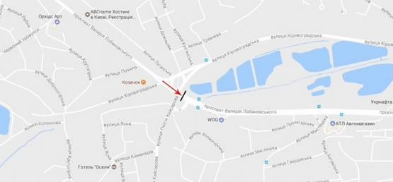 Схема рекламной плоскости по адресу Лобановского пр-т/ Кировоградская ул. к Московской площади