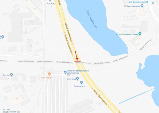 Схема рекламной плоскости по адресу Путепровод на пересечении Добрынинская ул. и Богатырская, по направлению к центру (справа)