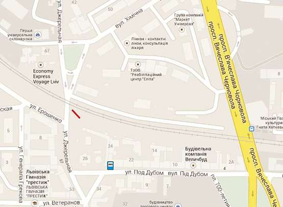 Схема рекламной плоскости по адресу Джерельна (тунель, правий) ТЦ "Антей"