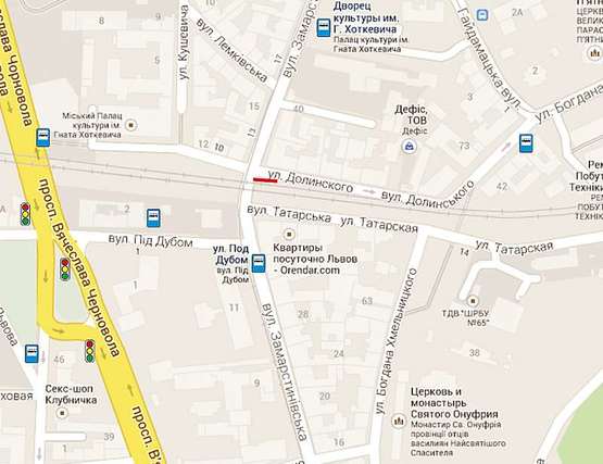 Схема рекламної площини за адресою Замарстинівська (міст) до центру, лівий