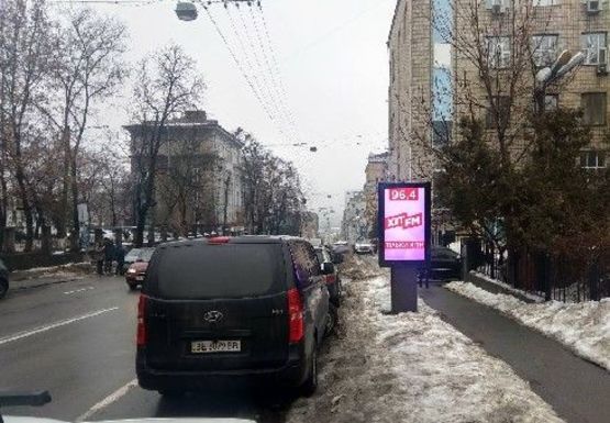 Схема рекламной плоскости по адресу Сеть из 22 адресов в центре Киева (UHDTV75-22 шт.)