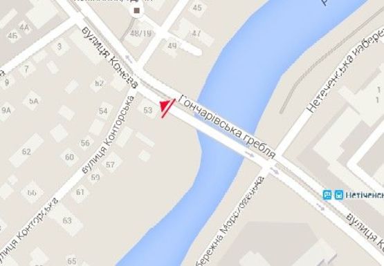 Схема рекламной плоскости по адресу Маршала Конева ул. - Конторская ул.