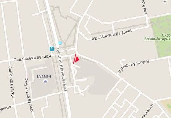 Схема рекламної площини за адресою Ромена Роллана ул. - Клочковская ул.