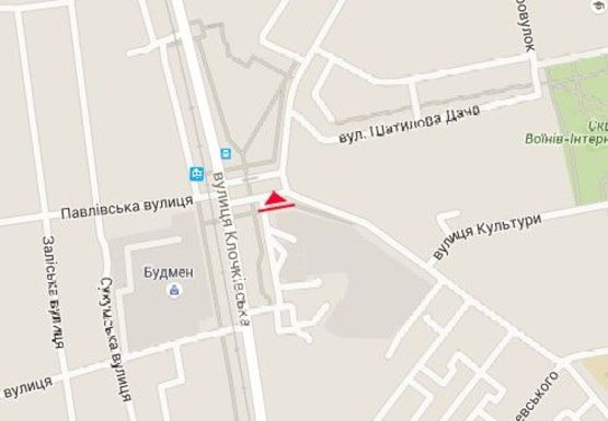 Схема рекламной плоскости по адресу Ромена Роллана ул. - Клочковская ул.