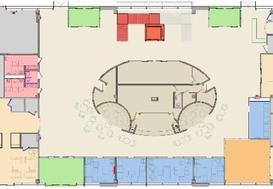 Схема рекламной плоскости по адресу Вылеты (Терминал В)