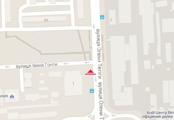 Схема рекламной плоскости по адресу Телиги ул., 1