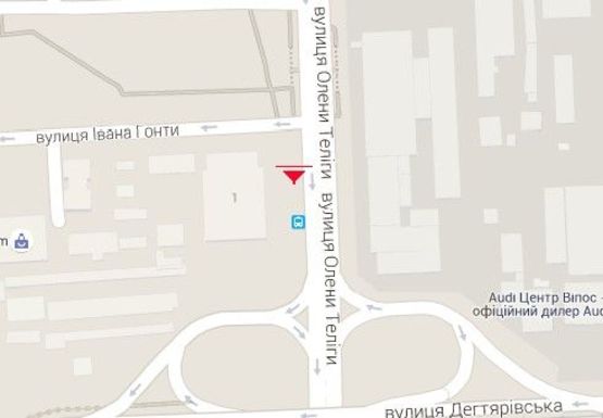 Схема рекламної площини за адресою Телиги ул., 1