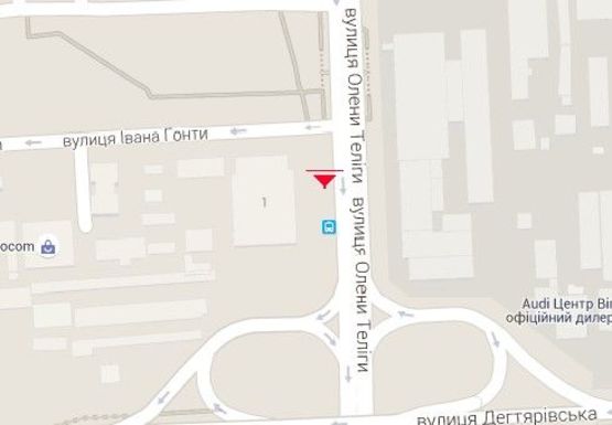 Схема рекламної площини за адресою Телиги ул., 1