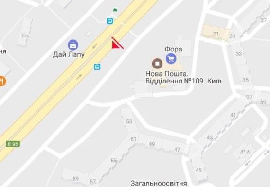 Схема рекламної площини за адресою Глушкова Академика пр., 31а