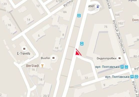 Схема рекламної площини за адресою Черновола ул., 12