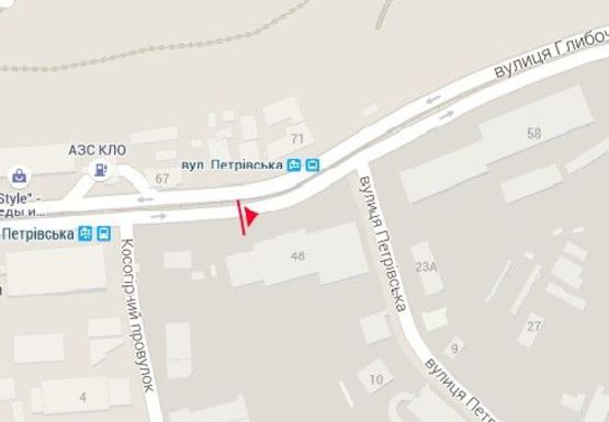 Схема рекламної площини за адресою Глубочицкая ул.