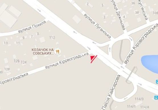 Схема рекламної площини за адресою Лобановского пр.  (бывш. Краснозвездный пр.) - Кировоградская ул.