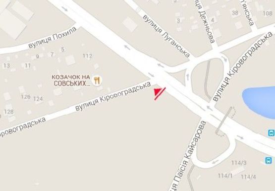 Схема рекламної площини за адресою Лобановского пр.  (бывш. Краснозвездный пр.) - Кировоградская ул.