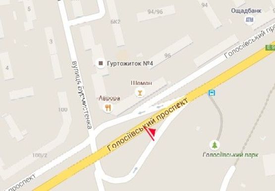 Схема рекламної площини за адресою Голосеевский пр. (40-летия Октября пр.), 98_2