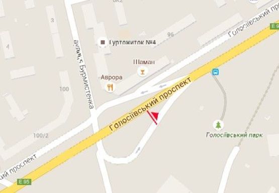 Схема рекламної площини за адресою Голосеевский пр. (40-летия Октября пр.), 98_2