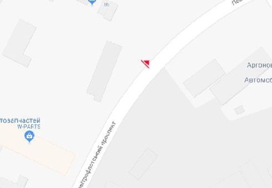 Схема рекламной плоскости по адресу Воздухофлотский пр., 86