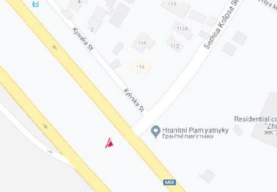 Схема рекламной плоскости по адресу Кольцевая дорога