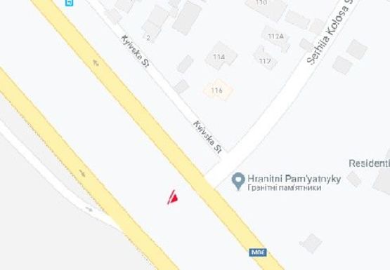 Схема рекламної площини за адресою Кольцевая дорога