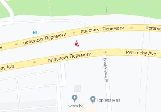 Схема рекламной плоскости по адресу Победы пр., 61/2 (на разделителе)