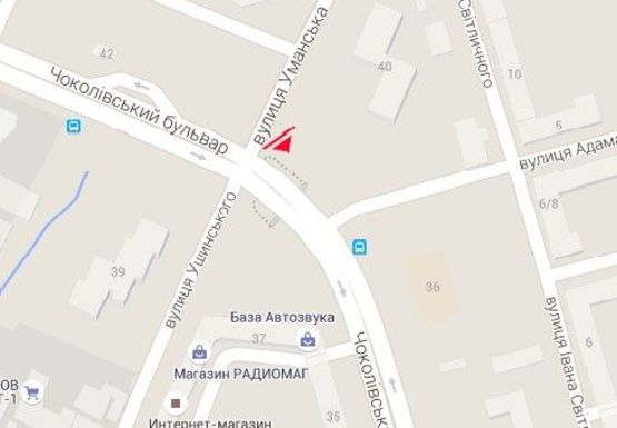 Схема рекламной плоскости по адресу Чоколовский б-р, Караваевы Дачи