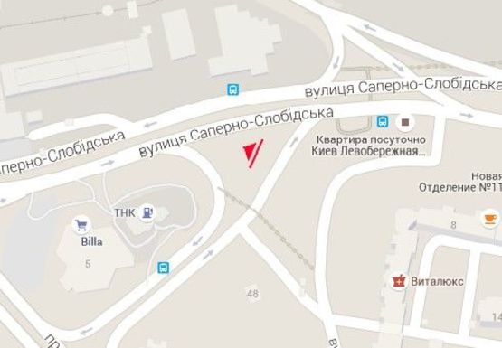 Схема рекламной плоскости по адресу Саперно-Cлободская ул. (1)