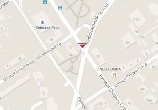 Схема рекламной плоскости по адресу Сечевых Стрельцов ул. (бывш. Артема ул.) - Глубочицкая ул.