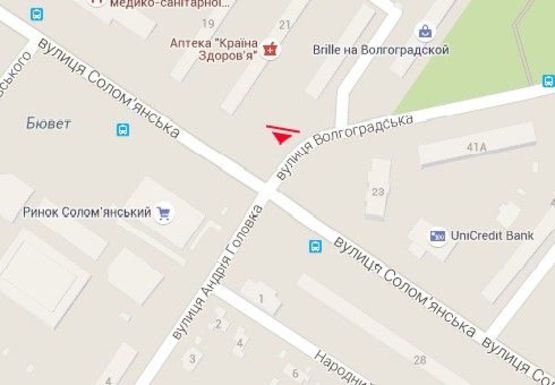 Схема рекламной плоскости по адресу Волгоградская ул., 14 - Соломенская ул.