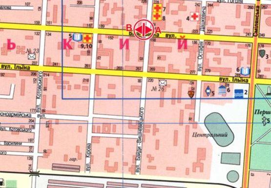 Схема рекламной плоскости по адресу Благовестная ул./Б.Вишнивецкого