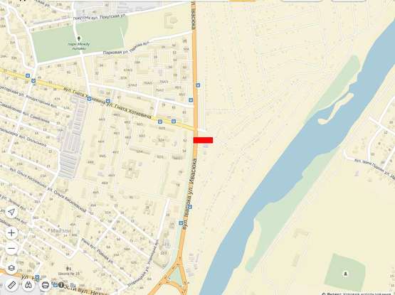 Схема рекламной плоскости по адресу Івасюка  - Хоткевича ст. А