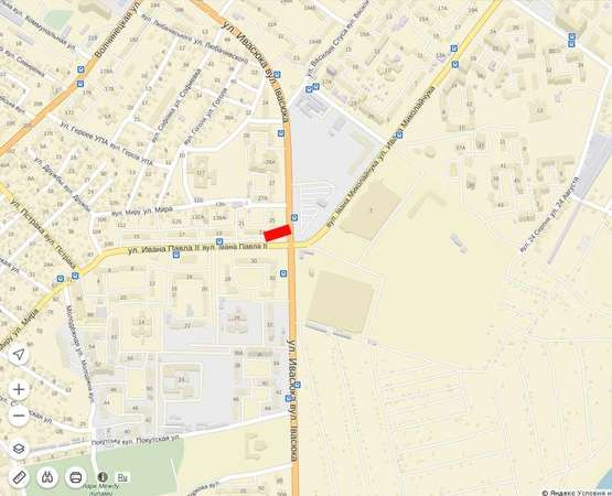 Схема рекламной плоскости по адресу Івасюка -  Будівельників,25 , "Їжачок"