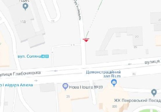 Схема рекламної площини за адресою Лукьяновская ул., 17 (напротив) (BackLit)