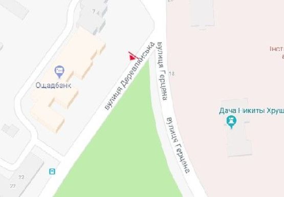 Схема рекламної площини за адресою Деревлянская ул., 2/6 (BackLit)