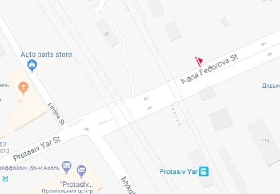 Схема рекламной плоскости по адресу Федорова ул., 31 (напротив) (BackLit)