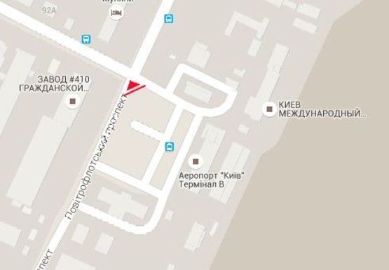 Схема рекламной плоскости по адресу Аэропорт "Жуляны", Воздухофлотский пр-т (левая)