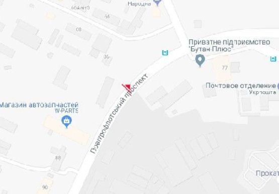 Схема рекламной плоскости по адресу Воздухофлотский пр., 86