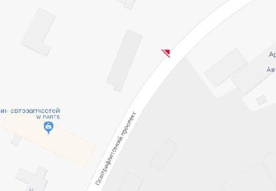 Схема рекламной плоскости по адресу Воздухофлотский пр., 86