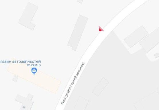 Схема рекламної площини за адресою Воздухофлотский пр., 86