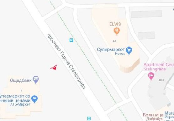 Схема рекламной плоскости по адресу Героев Сталинграда пр., 4а