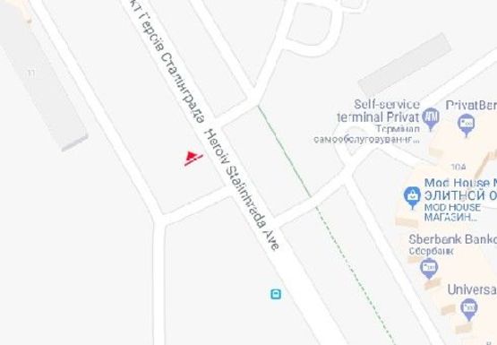 Схема рекламної площини за адресою Героев Сталинграда пр., 11