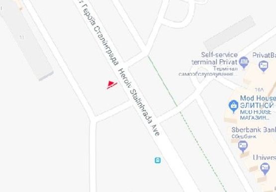 Схема рекламной плоскости по адресу Героев Сталинграда пр., 11