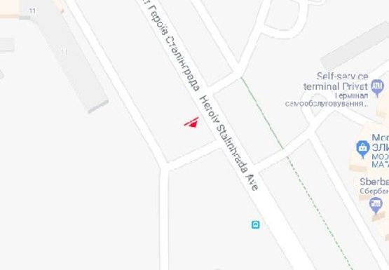 Схема рекламной плоскости по адресу Героев Сталинграда пр., 11