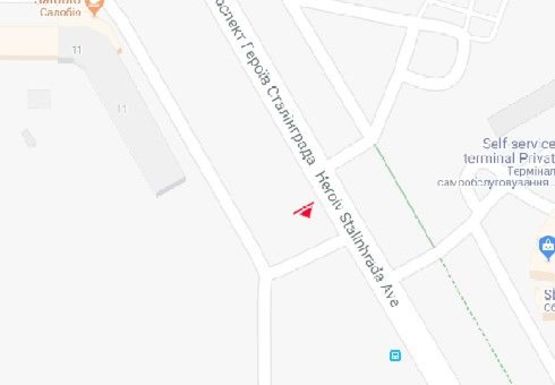 Схема рекламной плоскости по адресу Героев Сталинграда пр., 11