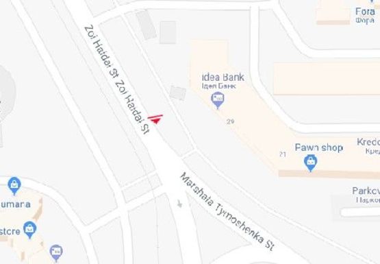 Схема рекламной плоскости по адресу Тимошенка ул., 21