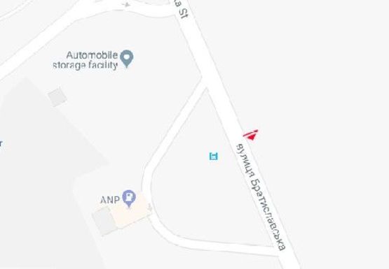 Схема рекламної площини за адресою Братиславская ул.