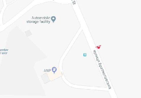 Схема рекламной плоскости по адресу Братиславская ул.