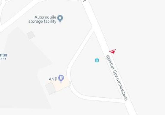 Схема рекламной плоскости по адресу Братиславская ул.