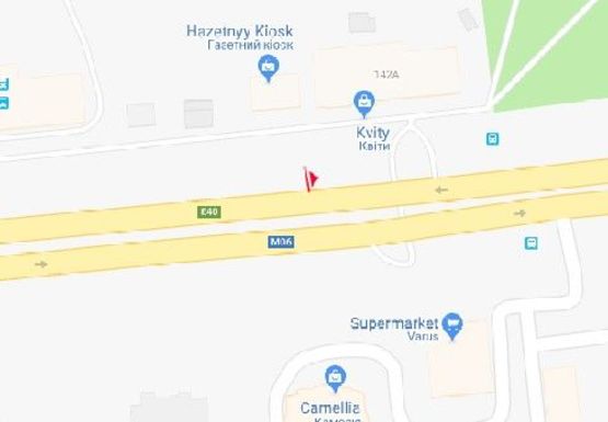 Схема рекламной плоскости по адресу Победы пр., 142а