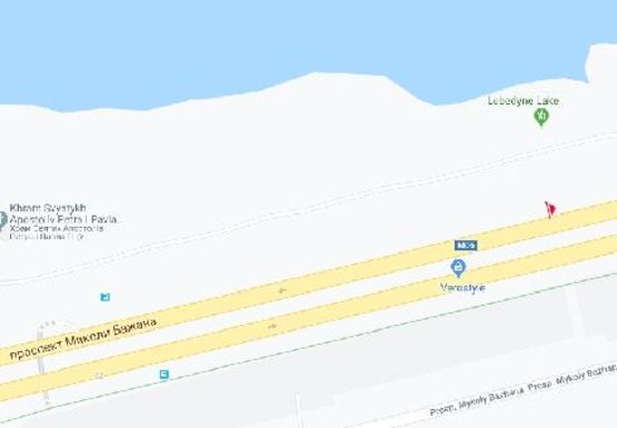 Схема рекламной плоскости по адресу Бажана пр., 26 (напротив)