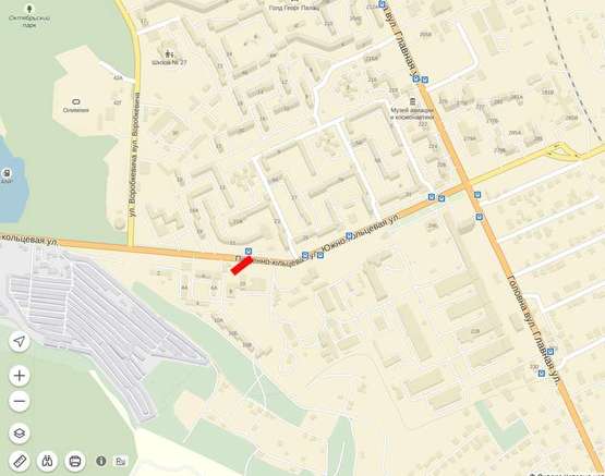 Схема рекламной плоскости по адресу Південно -  Кільцева ,10а