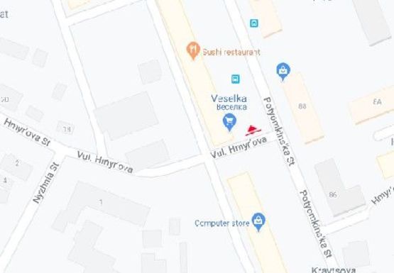 Схема рекламної площини за адресою Потёмкинская ул., 101 (BackLit)